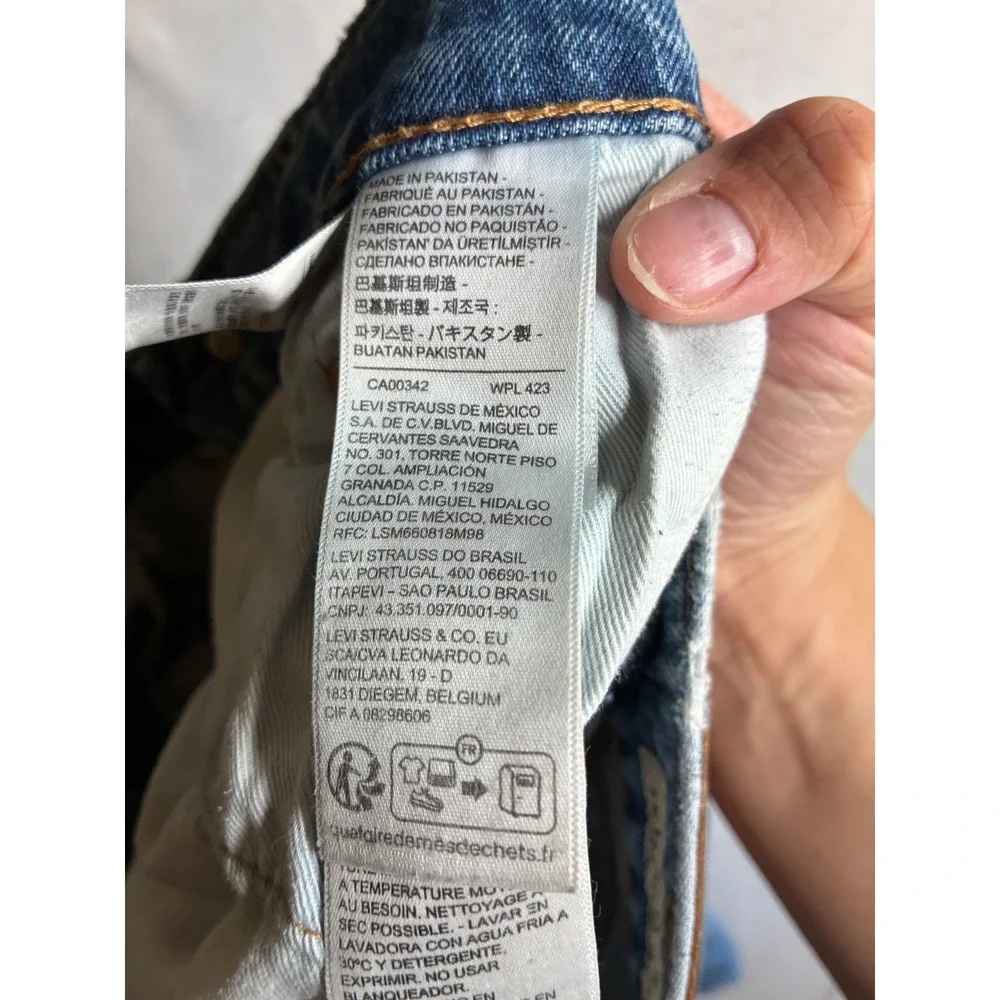 Levis 511 Slim Fit Light Wash Stretch Denim Jeans Mens 34x34 00511-1683